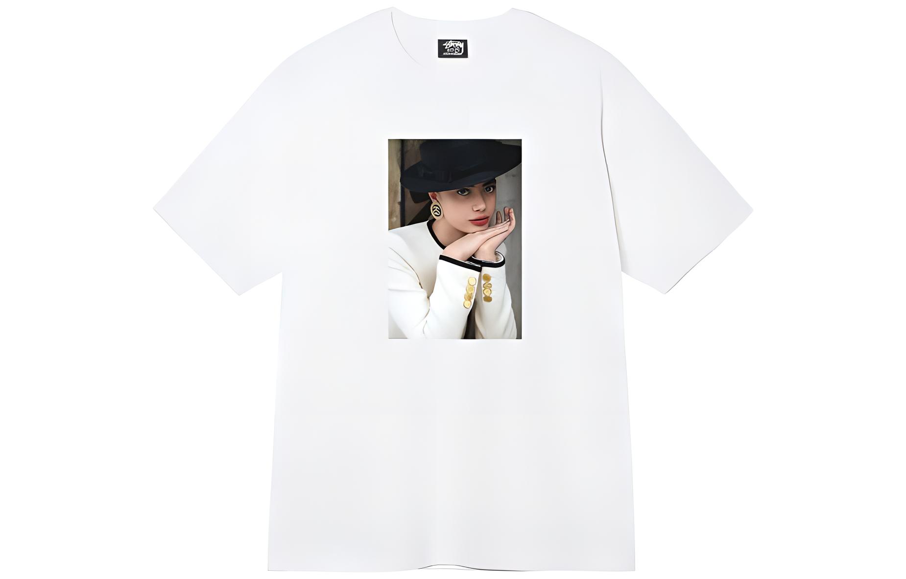 Футболка Stussy с принтом (белая)