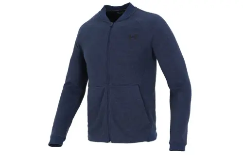 Under Armour Jackets Men's Blue Baseball Collar Moderate Straight Fit