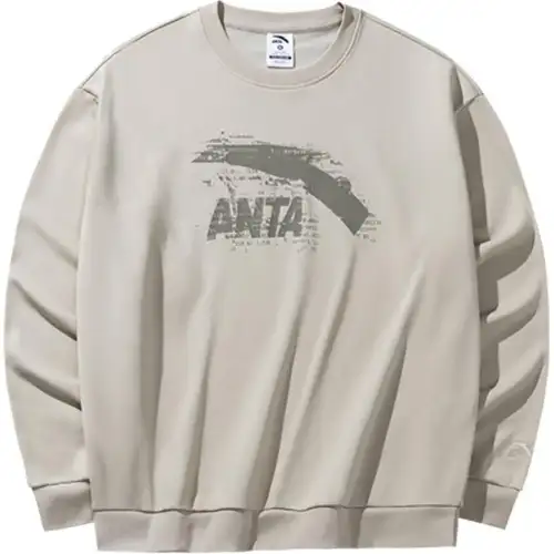 Anta Life Collection Sweatshirt Unisex Light Smoke Gray