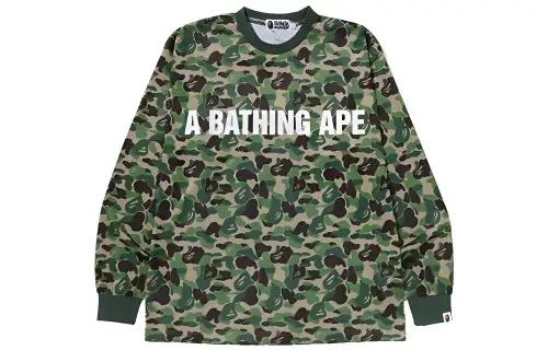 Bape Abc Camo Mesh Relaxed Fit L/S Tee