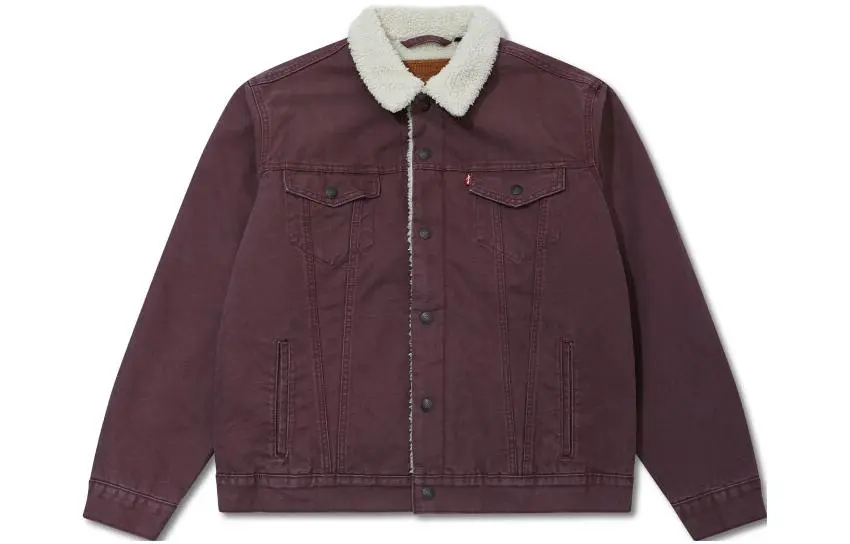 Levi's Jackets Men's Red Lapel Moderate Straight Fit