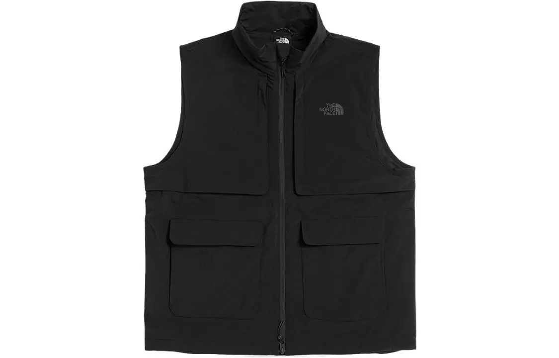 THE NORTH FACE SS Natural Trip Vests Men's Black Stand Collar Moderate Other