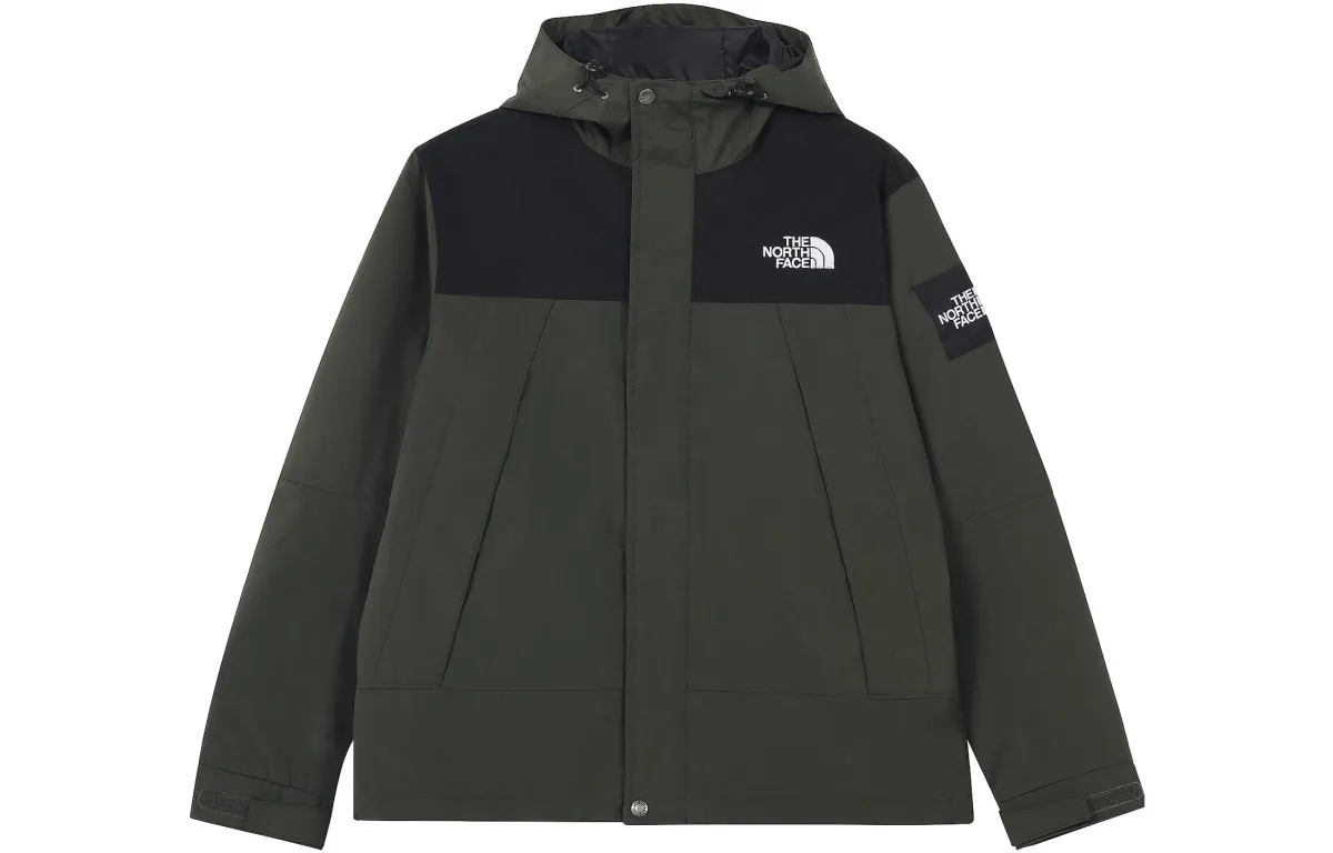 THE NORTH FACE Jackets Unisex Army Green Stand Collar Moderate Other