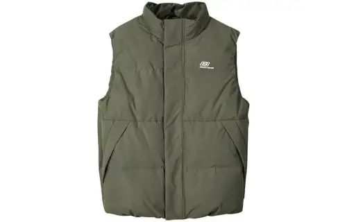 Skechers Sports Life Collection Down Vests Unisex Kambaba Jasper Green/01DN Stand Collar Moderate Other