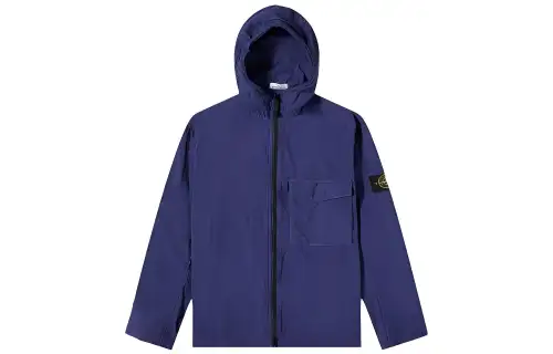 STONE ISLAND Jackets Men's Blue Hooded Moderate Other