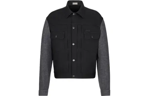DIOR x Mkii Dior Quarterly New Products Denim Jacket Men's Black