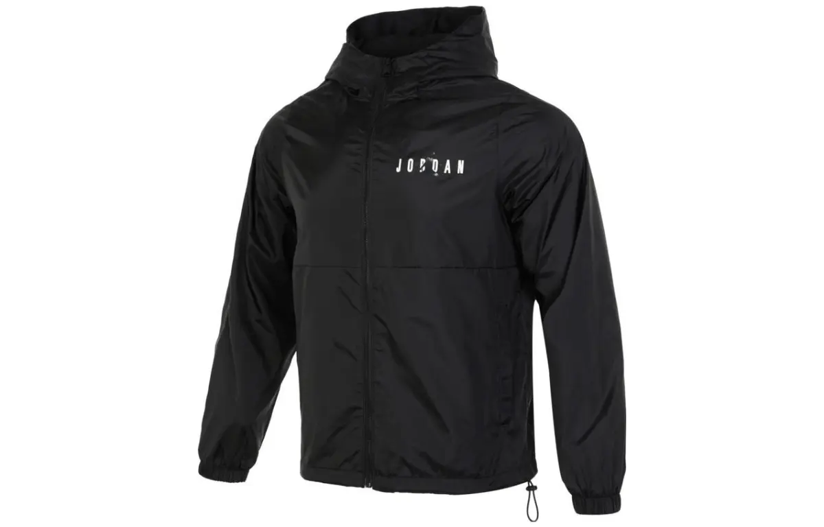 Jordan Jackets Men's Black Hooded Moderate Other