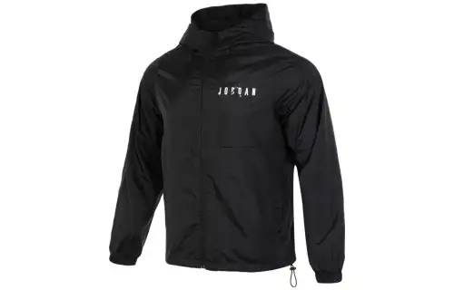 Jordan Jackets Men's Black Hooded Moderate Other