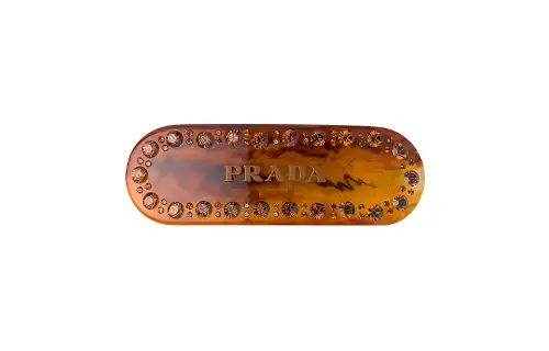 【Replicated_PM】logo-lettering hair clip