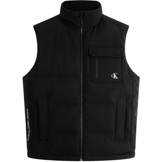 Calvin Klein Down Vests Unisex Stand Collar Moderate