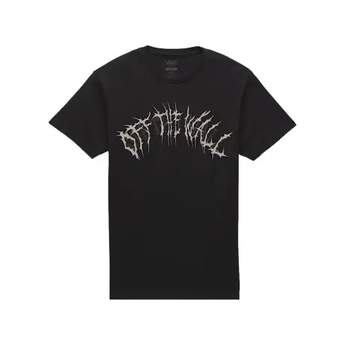 Vans T Shirts Men's Black Crew Neck Moderate Straight Fit