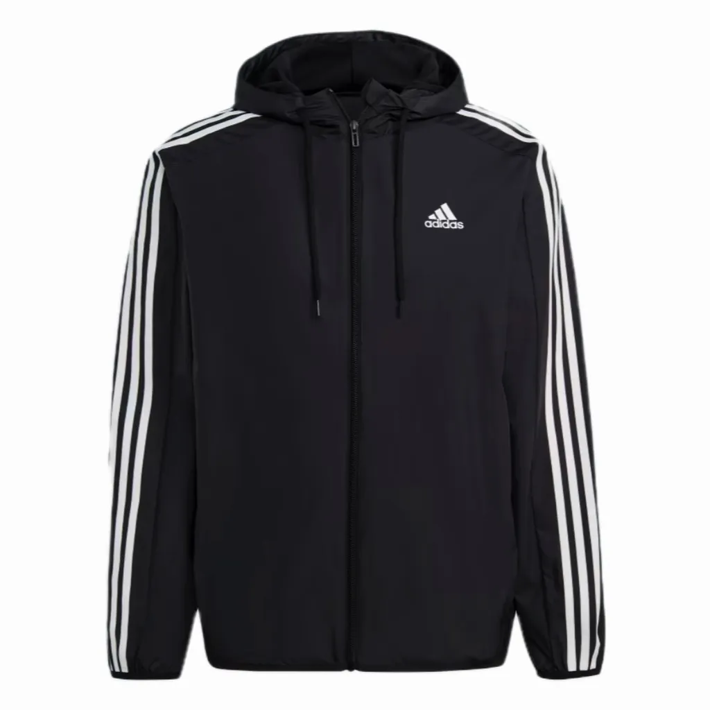 Adidas Free Shipping With AdiClub Essentials Woven 3 Stripes Windbreaker