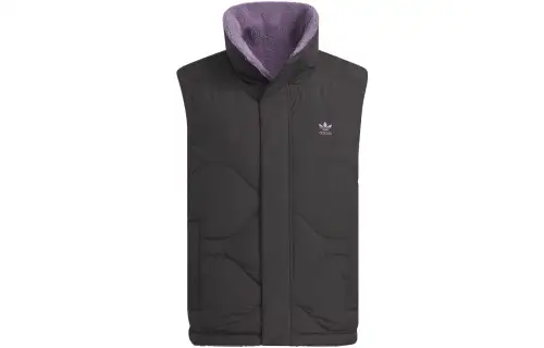 Adidas Originals Mi Down Vest Down Vests Men's Black Stand Collar Moderate Other