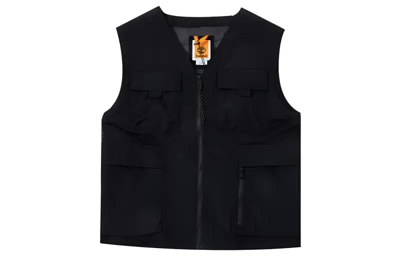 Timberland Vests Men's Black V Neck Moderate Workwear