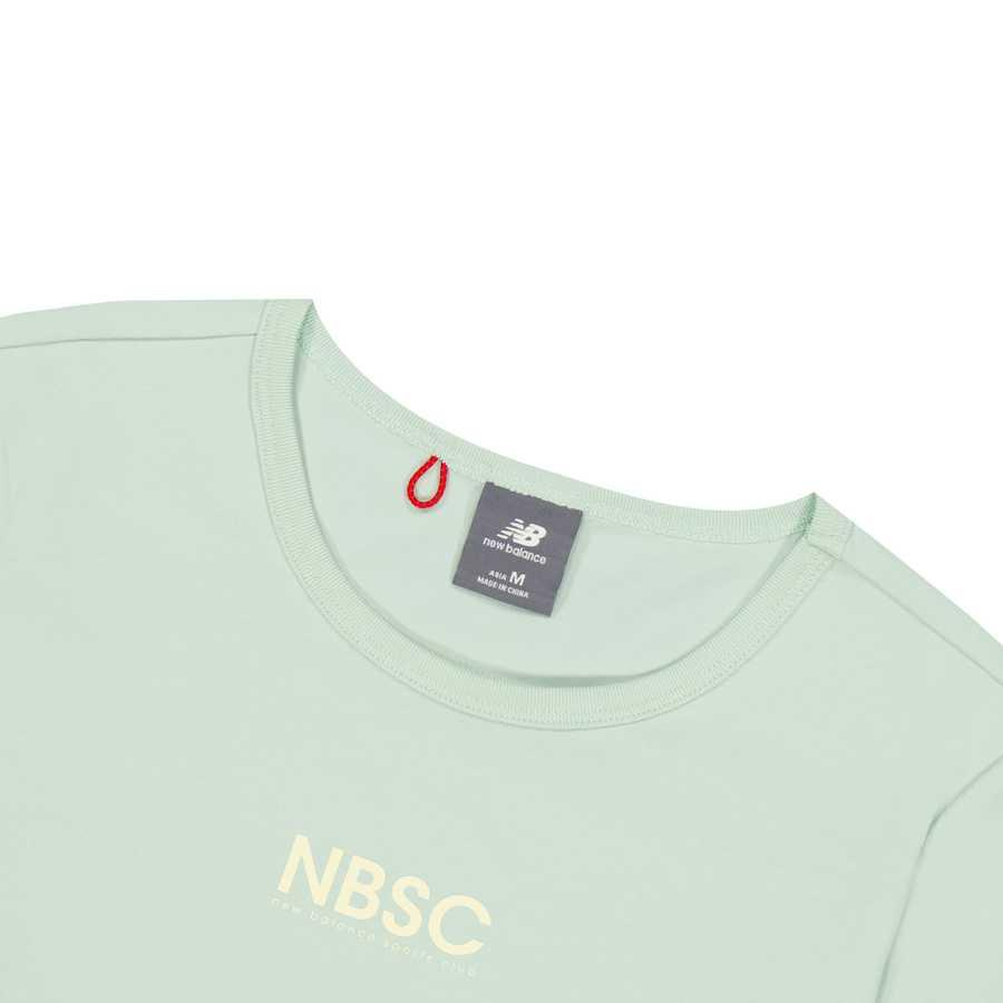 Женская футболка New Balance (мятно-зеленая) — фото 4