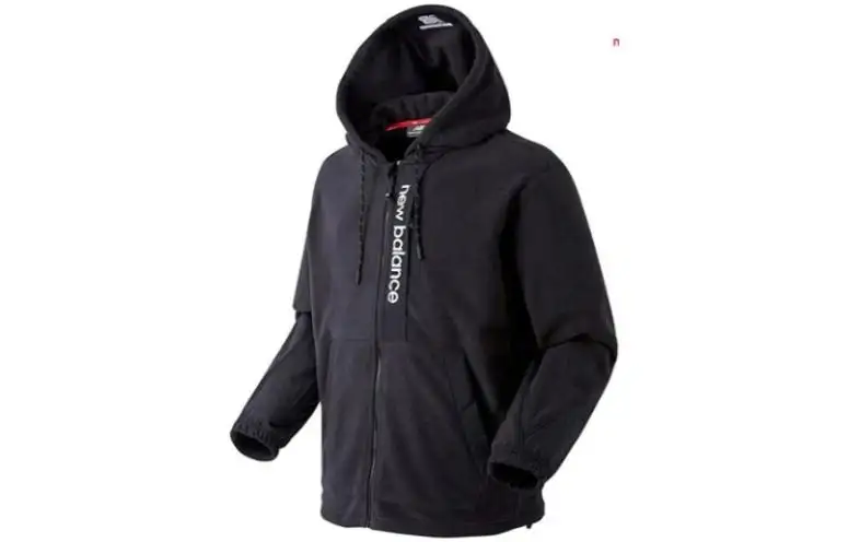 New Balance Jackets Men's Black Hooded Moderate Other