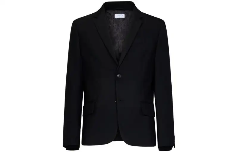 OFF WHITE Business Suits Men's Black Moderate Business Suit