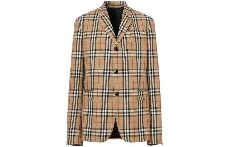 Burberry FW22 Business Suit, Coat Men's Khaki