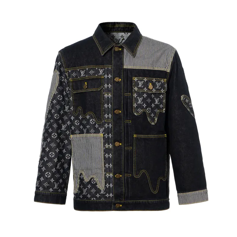 LOUIS VUITTON X Nigo Monogram Crazy Denim Workwear Jacket