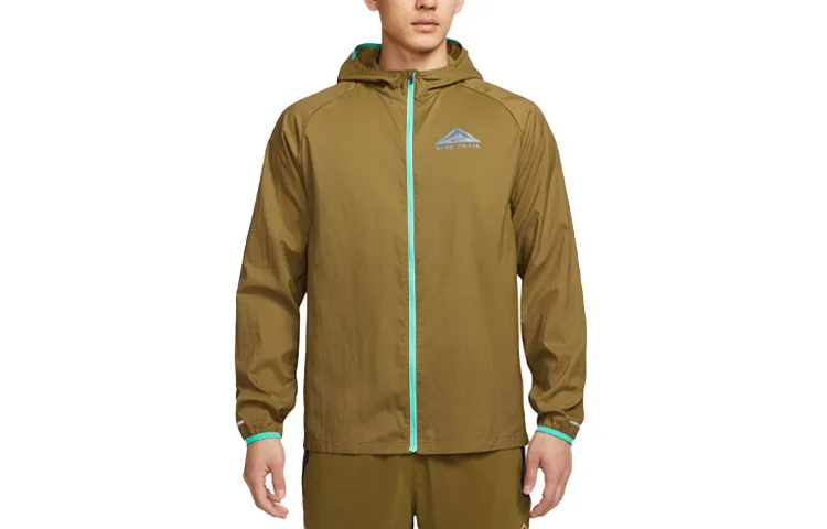 Nike Jackets Men's Olive Green Hooded Moderate Other