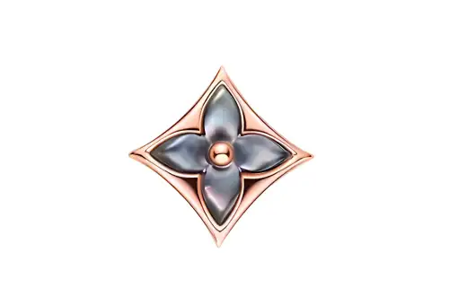 LOUIS VUITTON Color Blossom Star Ear Stud Pink Gold And Gray Mother-of-Pearl - Per Unit