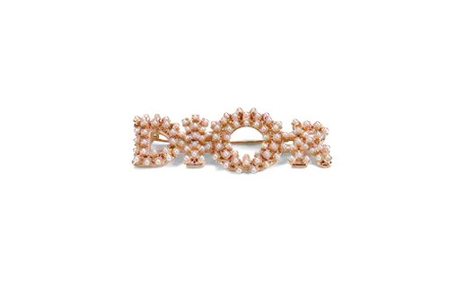 DIOR Brass Brooches Women's Gold