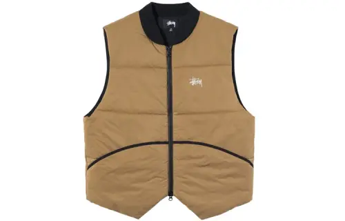 Stussy Vests Men's Stand Collar Moderate Other