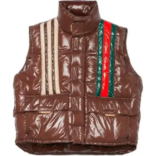 GUCCI x Adidas Down Vest Men's Brown