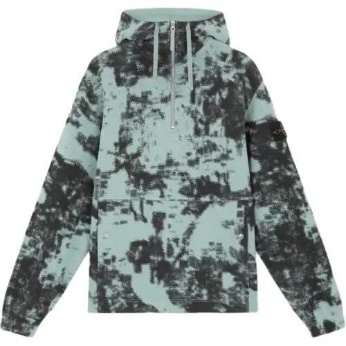 STONE ISLAND Abstract-print Hoodie