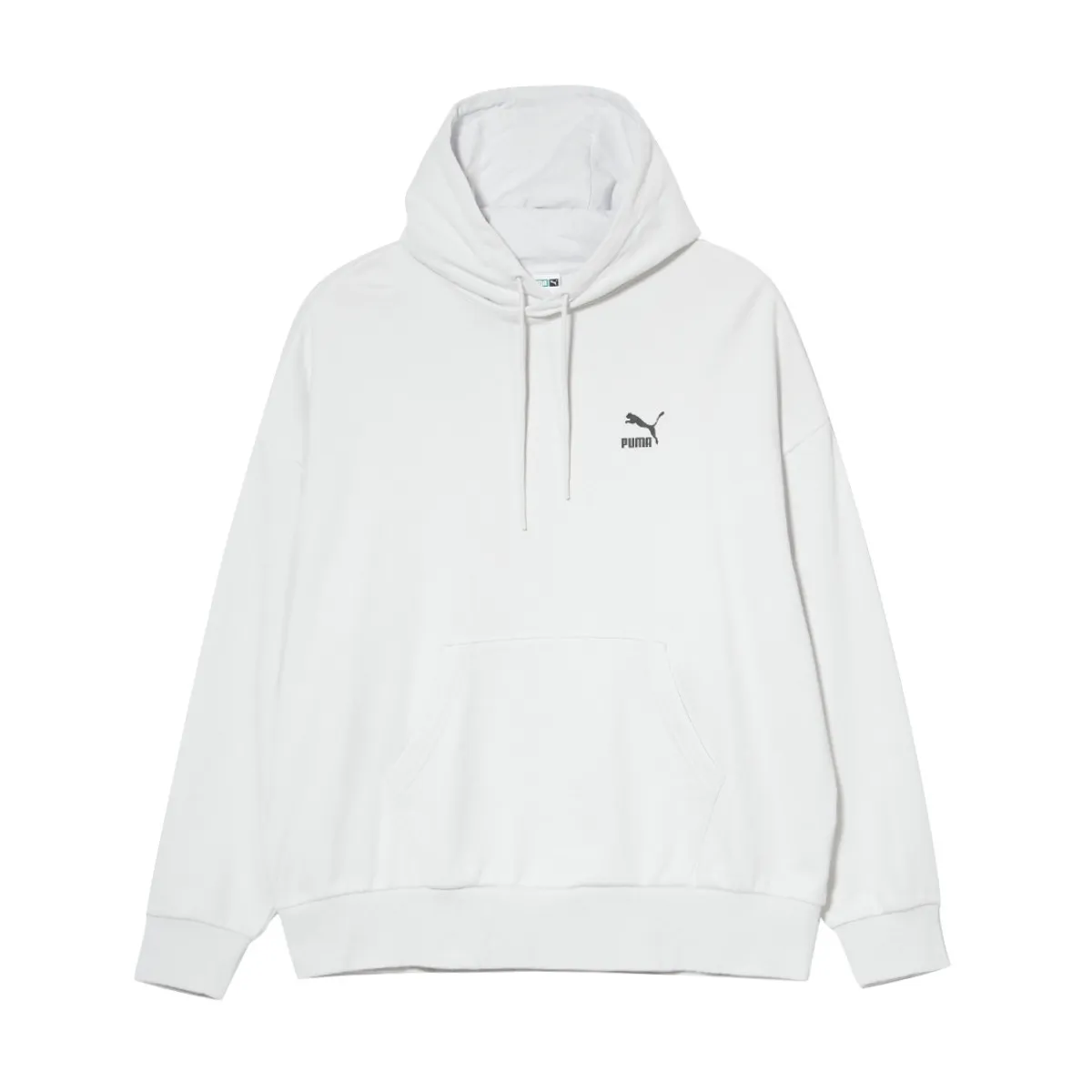 PUMA Sweatshirts Unisex White Hooded Moderate Straight Fit