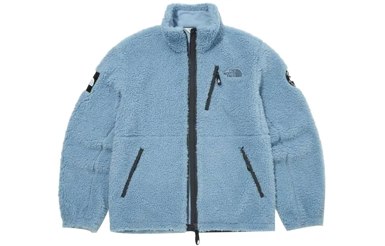 THE NORTH FACE Sports Fleece Thermal Fleece Lined Workwear Jacket Winter Unisex Blue