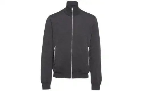 PRADA Jackets Men's Coal Gray Turtleneck Moderate Other