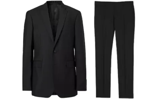 Burberry Business Suits Men's Suit Collar Moderate Business Suit