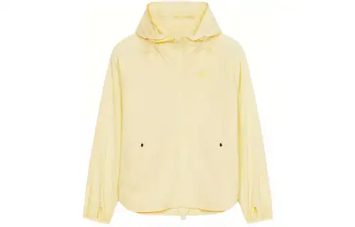 KENZO Windbreaker Jackets Men's Yellow Hooded Moderate