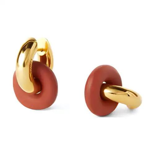 Loro Piana Brass Earrings Women's Gold
