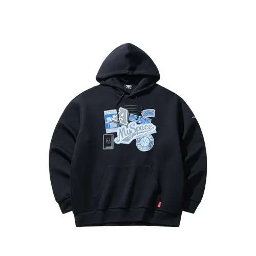 Anta Basketball Collection Sweatshirt Unisex Basic Black