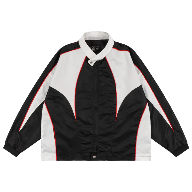 XINYINSU Jackets Unisex Black Pointed Collar Moderate Pilot