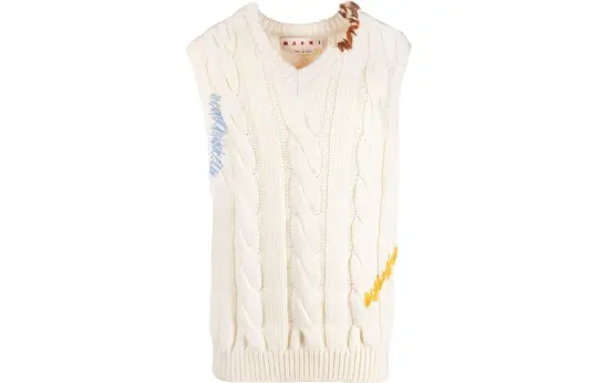 MARNI Sleeveless V Neck Sweater