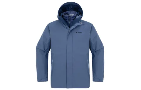 Columbia Windproof, Thermal, And Waterproof Windbreaker Jacket Men's Blue