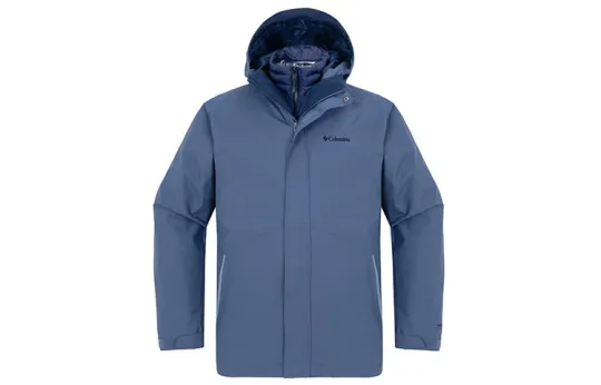Columbia Windproof, Thermal, And Waterproof Windbreaker Jacket Men's Blue
