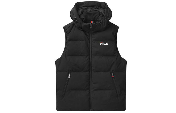 FILA Down Vests Men's Black Hooded Moderate Other