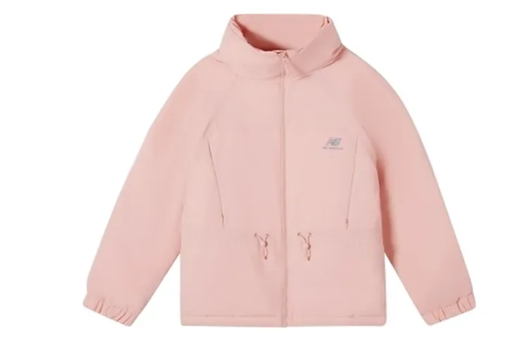 New Balance Down Jackets Unisex Pink Stand Collar Moderate Straight Fit