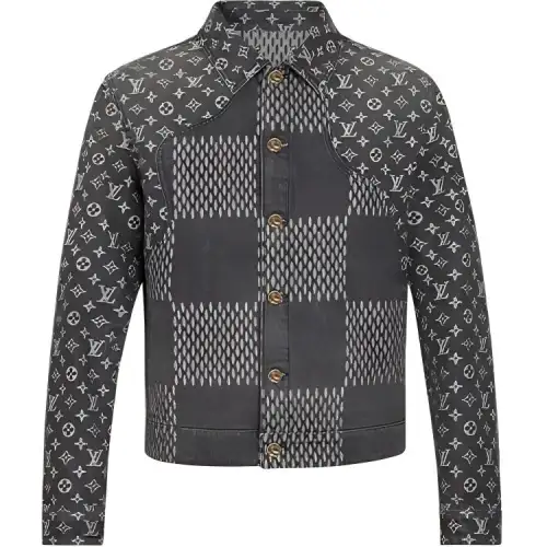 LOUIS VUITTON X Nigo Giant Damier Waves Mngm Denim Jacket