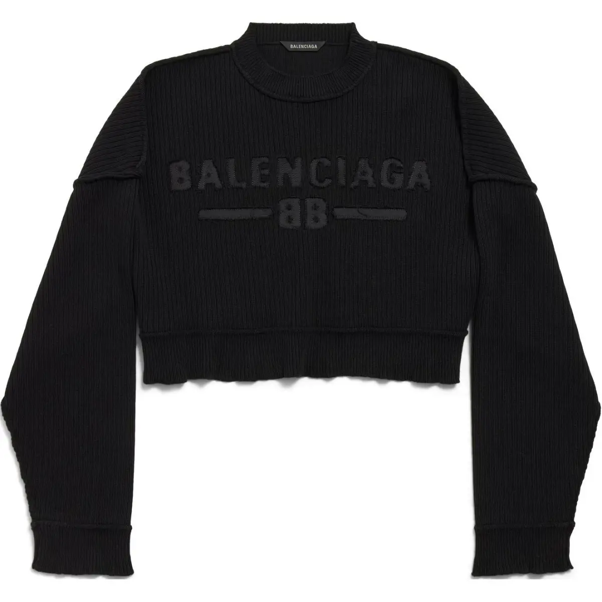 Balenciaga SS25 Knitwear Regular Fit Unisex Black