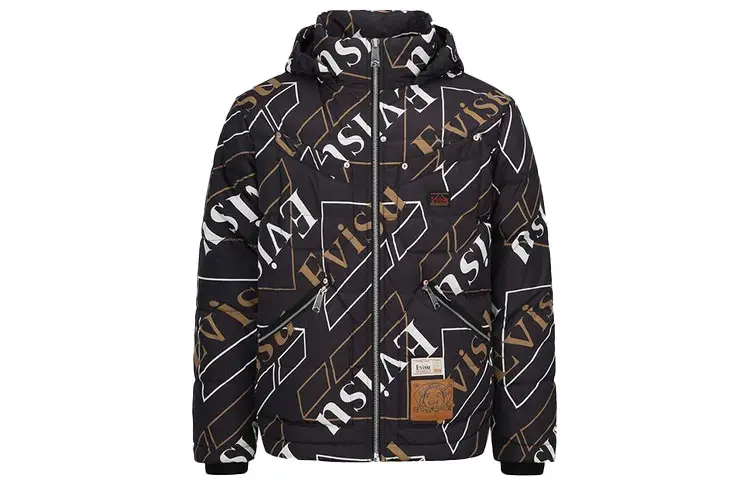EVISU Down Jacket Men's Multicolor