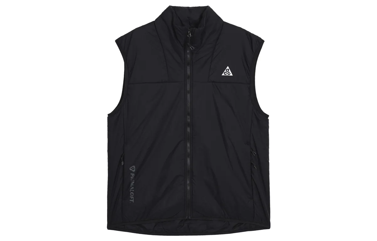 Nike Vests Men's Black Stand Collar Thin Other