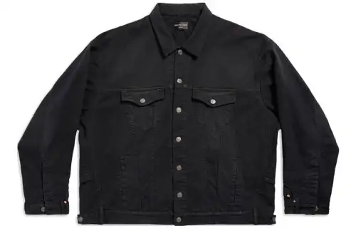 Balenciaga Deconstructed Straight Hem Denim Jacket