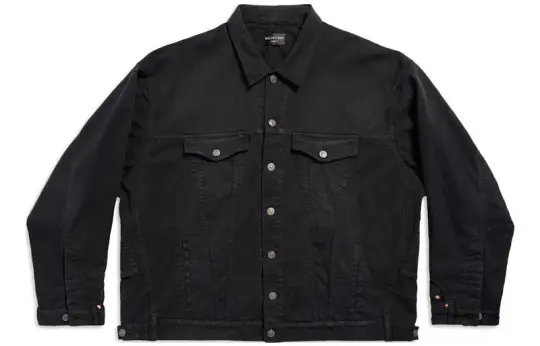 Balenciaga Deconstructed Straight Hem Denim Jacket