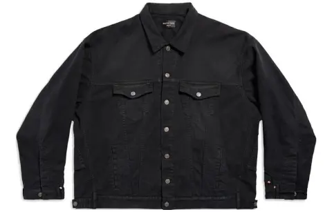 Balenciaga Deconstructed Straight Hem Denim Jacket