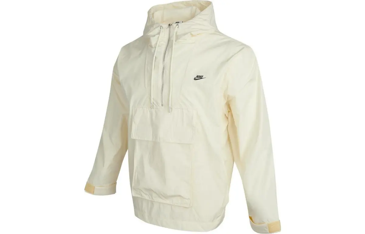 Nike Jackets Men's Ivory Stand Collar Moderate Other
